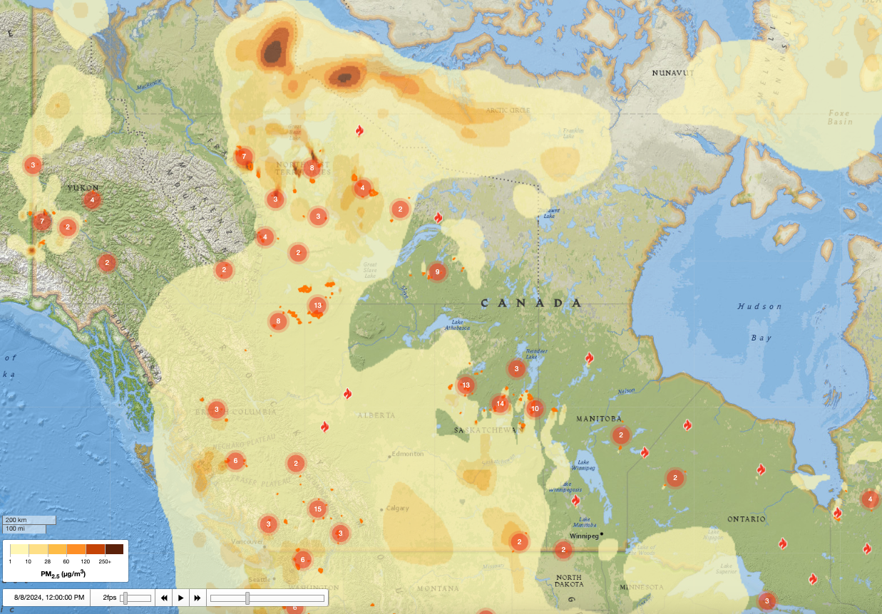 UBC BlueSky Smoke Forecast
